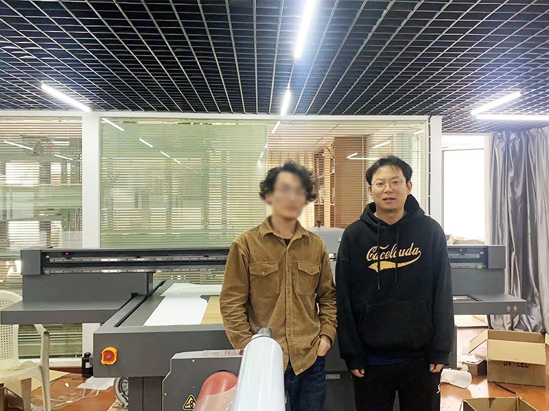 皮革鞋材客戶購(gòu)機案例